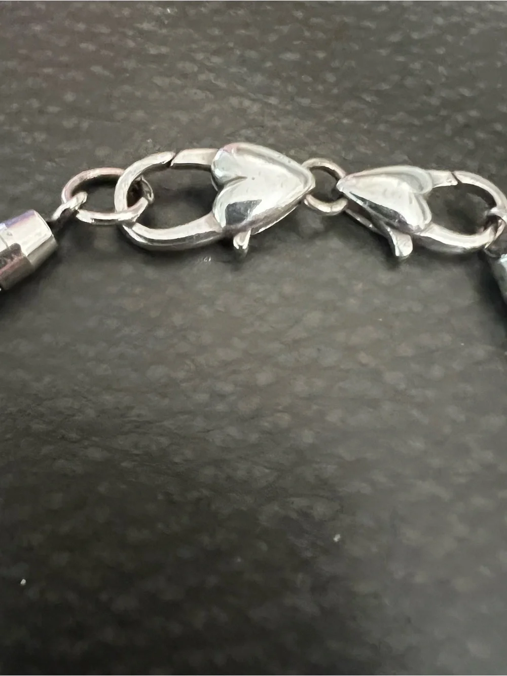 Silvertone Mesh Bracelet with Pink Crystal Spacer Beads